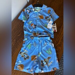 NWT Disney Mickey Mouse Pajamas Shorts & Short Sleeve Set 2t